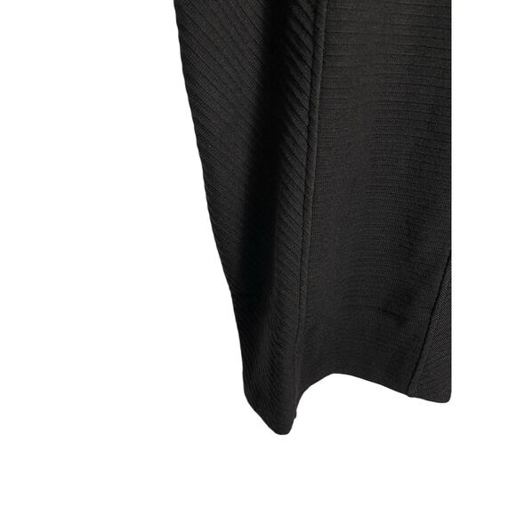 B.O.G. Band Of The Free RENEE Black RIBBED PENCIL SKIRT Women Small Side Slit - Picture 3 of 8